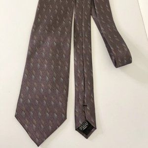 NWT DKNY Men's Light Brown 100% Silk Tie